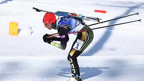 Olympiasiegerin Denise Herrmann setzte sich im Sprintrennen durch.