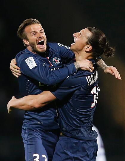 Hier beim Jubel mit Zlatan Ibrahimoviæ