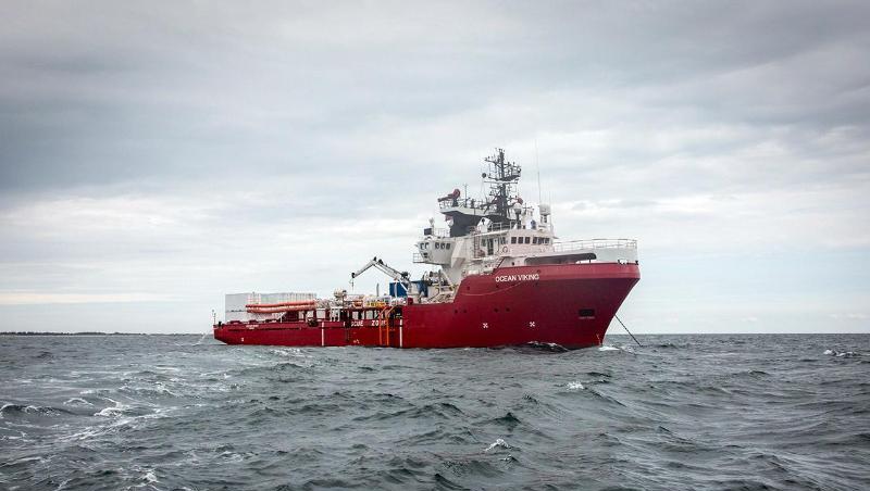 Das norwegische Schiff "Ocean Viking" soll im Auftrag der französischen Hilfsorganisation SOS Méditerranée Flüchtlinge vor der libyschen Küste suchen.