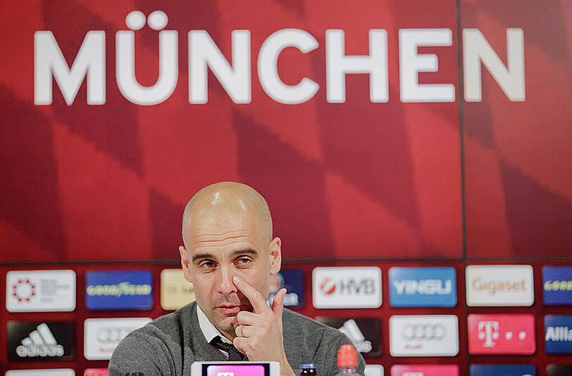 Emotionaler Moment: Pep Guardiolas letzte Bundesliga-PK als Trainer des FC Bayern.