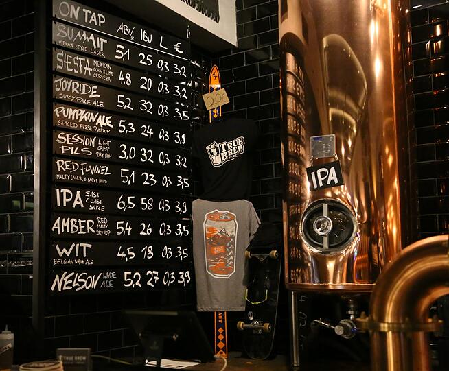 Die Karte im True Brew - auch etwas für Craft-Beer-Einsteiger.