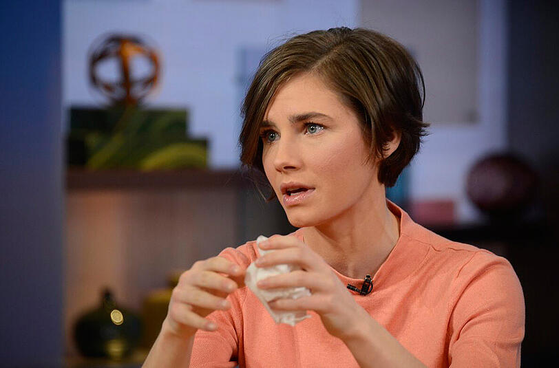 Amanda Knox während ihres Exklusiv-Interviews mit dem US-Sender NBC. Weitere Bilder des "Engels mit den Eisaugen" in der Galerie.