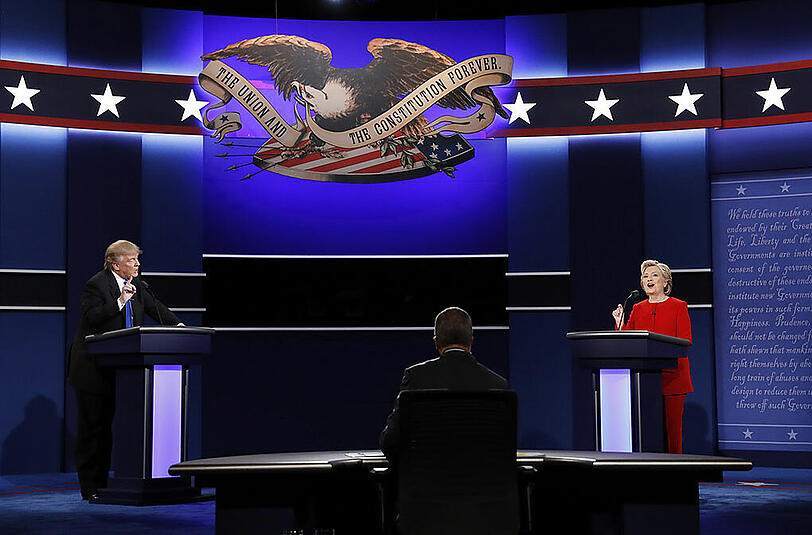 Bei dem ersten TV-Duell zwischen Donald Trump und Hillary Clinton gab es auch einige Schläge unter die Gürtellinie.