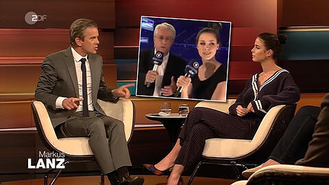 Lena sprach am Mittwochabend mit Markus Lanz über den ESC-Beitrag mit Frank Elstner.