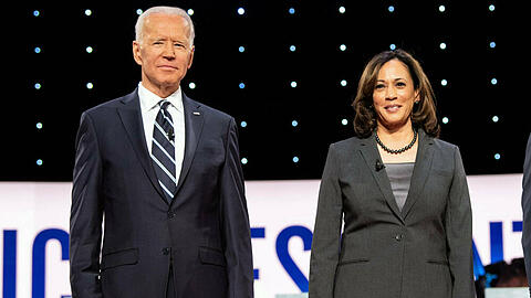 Joe Biden und Kamala Harris waren ursprünglich Konkurrenten als mögliche Präsidentschaftskandidaten der Demokraten.