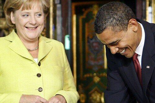 Angela Merkel und Barack Obama in Dresden