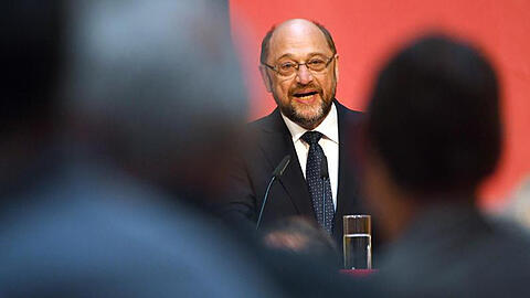 Der SPD-Vorsitzende Martin Schulz nimmt am 25. Mai am Empfang Arbeitskreis Christinnen und Christen in der SPD-Zentrale teil.