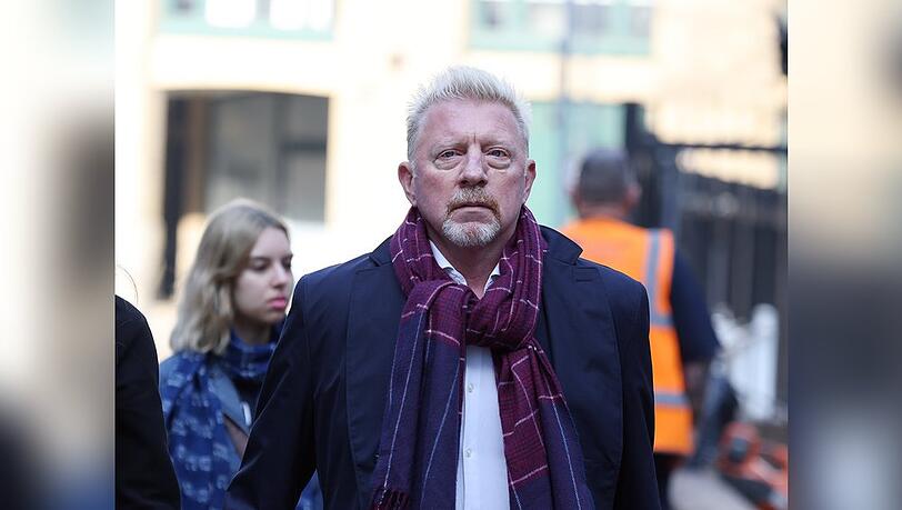 Boris Becker am Montag, den 21. März 2022, mit ernstem Blick auf dem Weg ins Londoner Gericht.