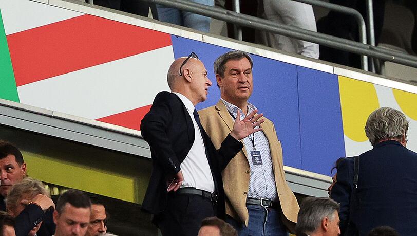 Markus Süder (r.) war während der EM auch im Münchener Stadion zu Gast.