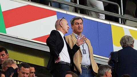 Markus Süder (r.) war während der EM auch im Münchener Stadion zu Gast.