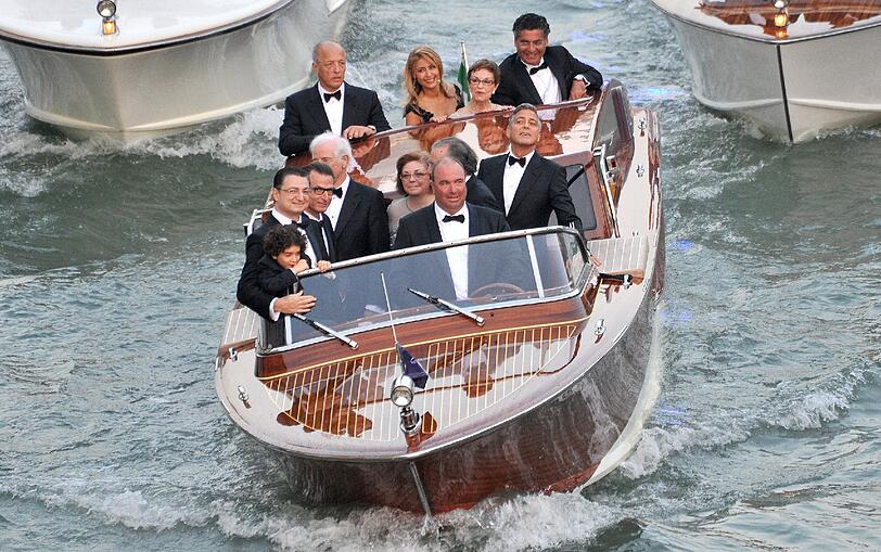 Traumhochzeit in Venedig: George Clooney und seine Amal sind jetzt verheiratet.