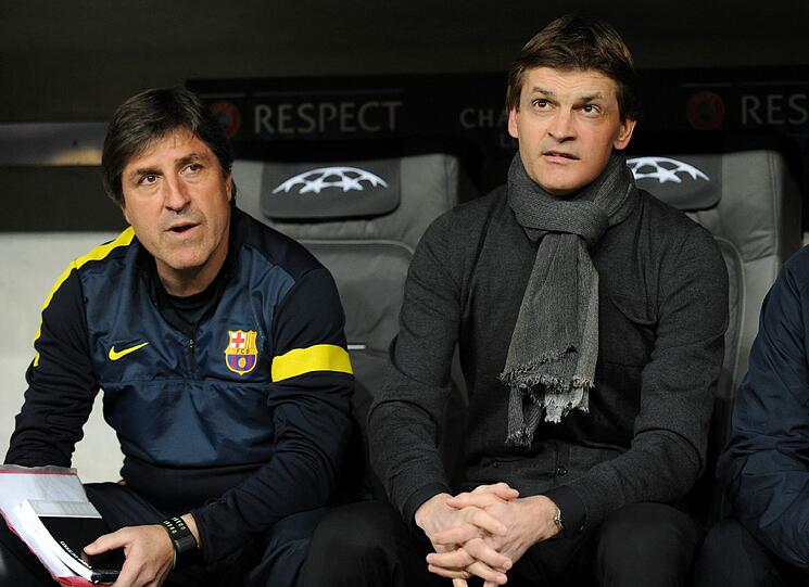 Auch wenn ein 4:0 schwierig zu egalisieren wird, warnte Roura (links im Bild) &bdquo;dass Barca im Rückspiel alles geben wird. Wunder sind schwer zu erschaffen und das 4:0 Ergebnis ist kompliziert, aber es ist unsere Pflicht, so hart wie möglich zu kämpfen&ldquo;.