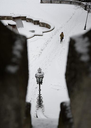 Schneefall in Bayern!