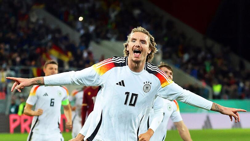 Matchwinner Nick Woltemade beim Sieg der U21 gegen Bulgarien.
