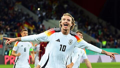 Matchwinner Nick Woltemade beim Sieg der U21 gegen Bulgarien.