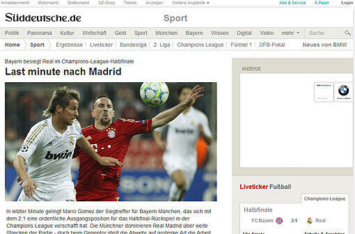 Pressestimmen Bayern Real