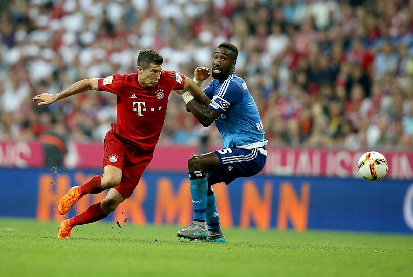 Das erste Duell der Rückrunde: Der FC Bayern mit Robert Lewandowski gegen den HSV mit Johan Djourou.