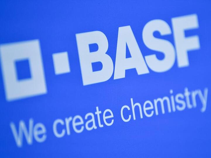 Das Logo des Chemiekonzerns BASF.
