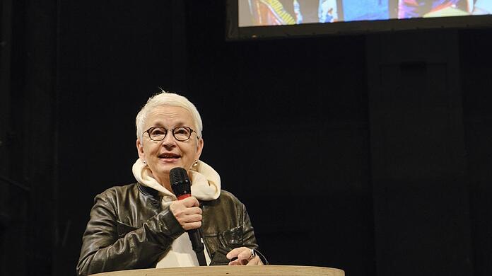 Die Intendantin Barbara Mundel bei der Vorstellung der kommenden Saison der Münchner Kammerspiele im Schauspielhaus.