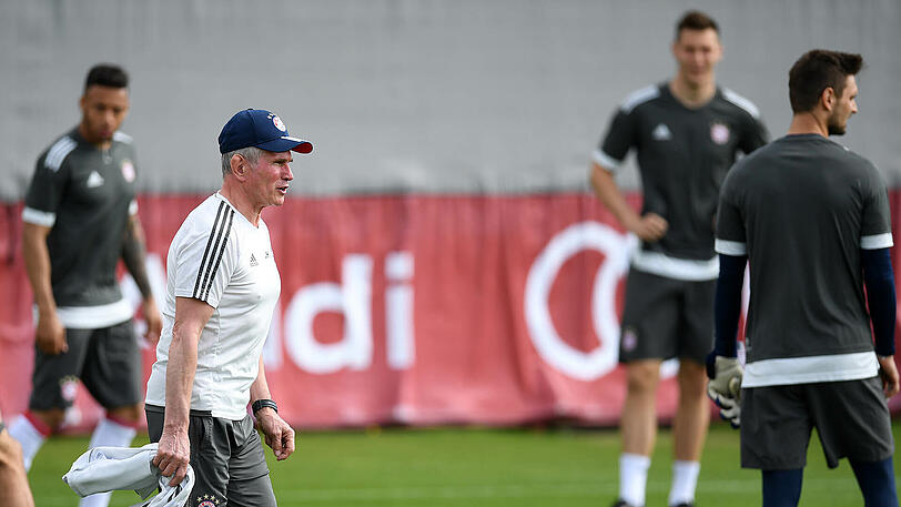 Die Bayern beim Abschlusstraining am Dienstag vor dem Kracher gegen Real Madrid. Klicken Sie sich durch die Bilder.