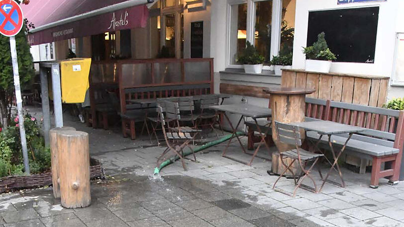 Der Keller des Restaurants in der Au ist mit Wasser vollgelaufen.