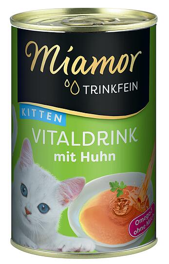 Vitaldrink mit Huhn für Kitten. Perfekt für die kleinen Fellnasen.