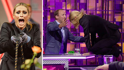 Missgeschick: Michelle Hunziker platze bei einem TV-Spiel die Hose...