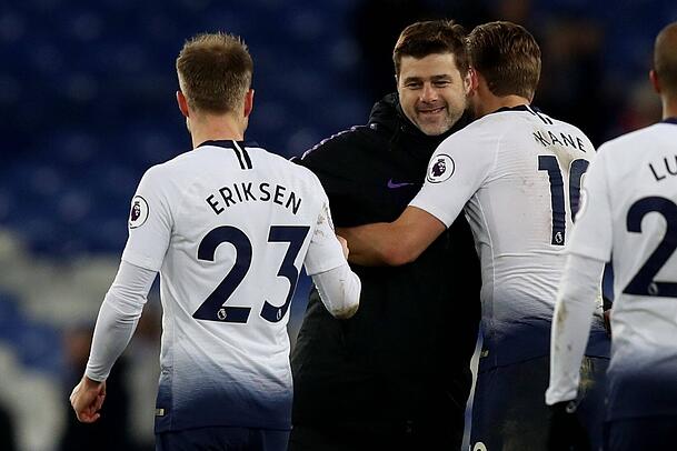 Unter Mauricio Pochettino (mi.) wurde Harry Kane zum unumstrittenen Stammspieler bei Tottenham – und zum Superstar. Unter Mauricio Pochettino (mi.) wurde Harry Kane zum unumstrittenen Stammspieler bei Tottenham – und zum Superstar.
