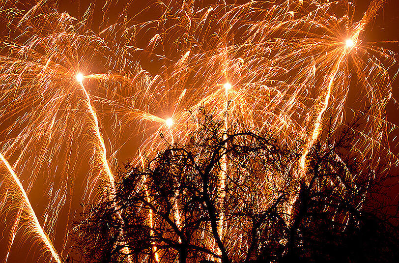 In Reichenberg gibt's in diesem Jahr zwei Mal Silvesterfeuerwerk.