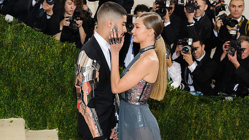 Zayn Malik und Gigi Hadid bei der Met Gala im Jahr 2016.