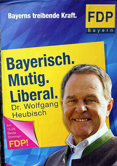 "Bayerns treibende Kraft" - so sieht sich die FDP im Landtagswahlkampf.