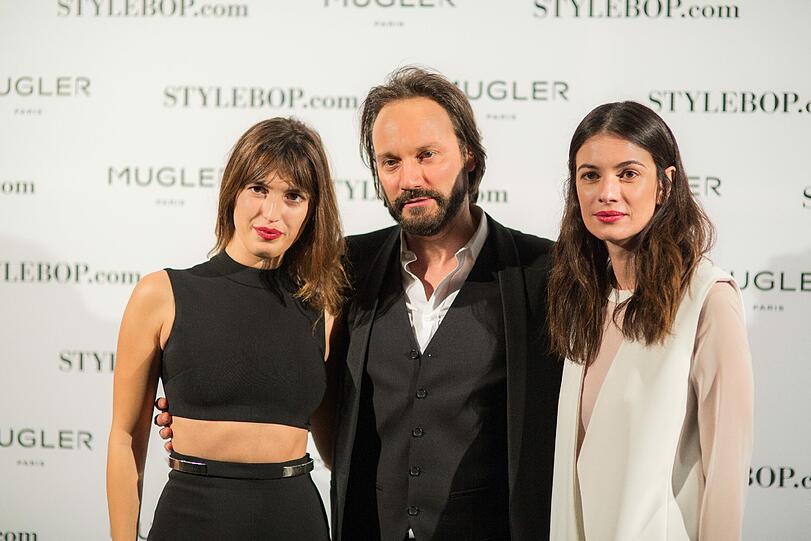 Das Pariser It-Girl Jeanne Damas mit  "Stylebop"-Gründer Mario Eimuth und  Leila Yavari (Fashion Director bei "Stylebop")