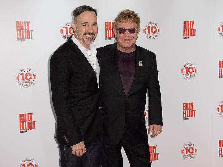 Elton John und David Furnish bei "Billy Elliot The Musical" in London