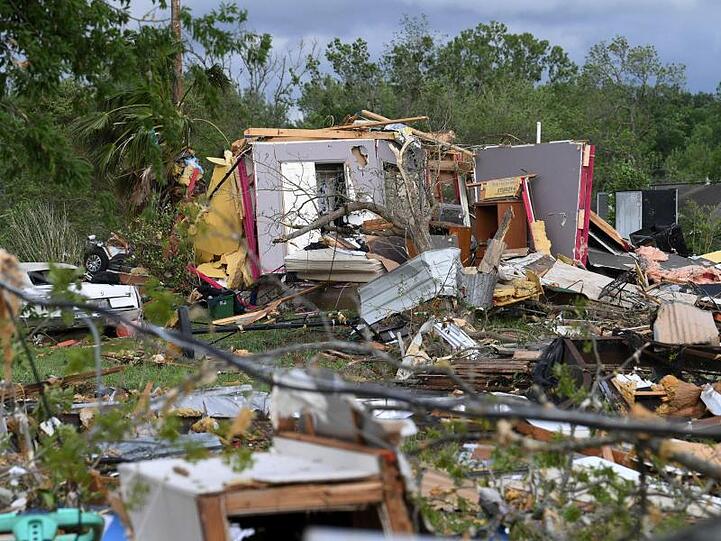 Tornadoschäden im texanischen Franklin.