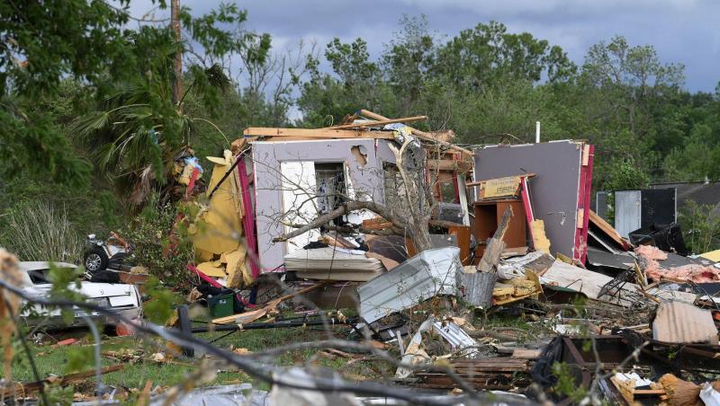 Tornadoschäden im texanischen Franklin. Tornadoschäden im texanischen Franklin.