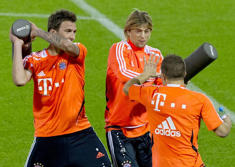 Der FC Bayern am dritten Trainingstag in Doha.