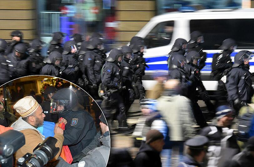 Bei der Legida-Demonstration in Leipzig ist es am Mittwochabend zu Auseinandersetzungen gekommen. Mehrere Polizisten durch Böller, Flaschen und Laserpointer verletzt.