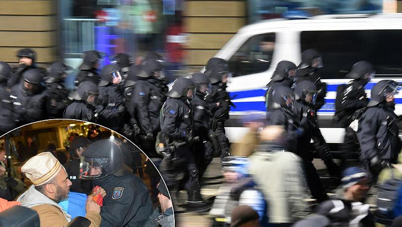 Bei der Legida-Demonstration in Leipzig ist es am Mittwochabend zu Auseinandersetzungen gekommen. Mehrere Polizisten durch Böller, Flaschen und Laserpointer verletzt.