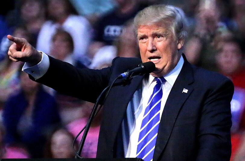 Baut sein Wahlkampfteam um: Der republikanische Präsidentschaftskandidat Donald Trump. Foto: Christobal Herrera/Archiv