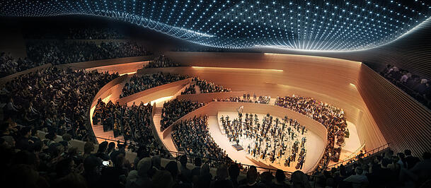 Die umgestaltete Philharmonie im neuen Gasteig.
