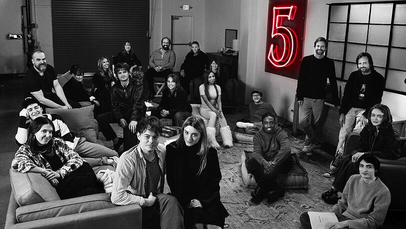 Backstage bei der fünften Staffel von "Stranger Things".
