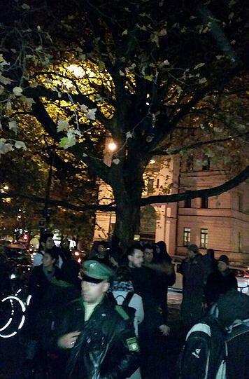 Am Freitagabend räumte die Polizei das Flüchtlingscamp am Sendlinger Tor. Die Bilder vom Einsatz.