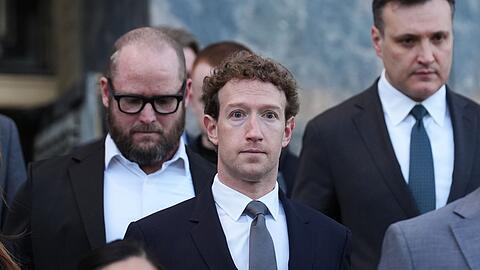 Auch Meta-Chef Mark Zuckerberg wurde in dem Prozess vor Geschworenen befragt. (Archivbild)