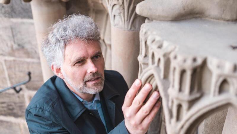 Stephan Albrecht untersucht die Bausubstanz am Bamberger Dom. Foto: Benjamin Herges/Universität Bamberg/dpa/Archiv Stephan Albrecht untersucht die Bausubstanz am Bamberger Dom. Foto: Benjamin Herges/Universität Bamberg/dpa/Archiv