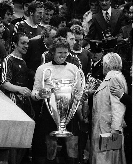 Europas Könige im Jahr 1975: Die Bayern um Sepp Maier (M.).