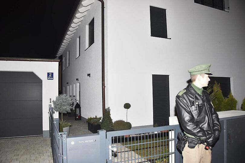 Die Polizei sichert den Tatort