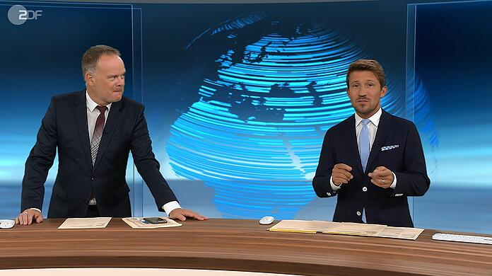 Lotto-Panne im "heute journal": ZDF blendet die falschen Zahlen ein.