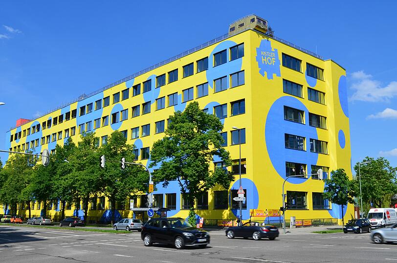 Knallbunte Fassaden in München: Nicht jedem gefällt's. Ein paar Beispiele...