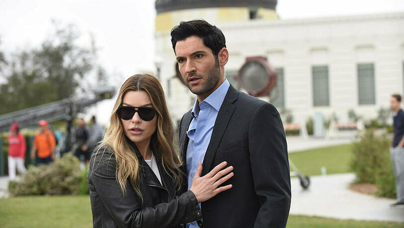 Werden sie, oder werden sie nicht? Lauren German und Tom Ellis in der dritten Staffel von "Lucifer". Werden sie, oder werden sie nicht? Lauren German und Tom Ellis in der dritten Staffel von "Lucifer".