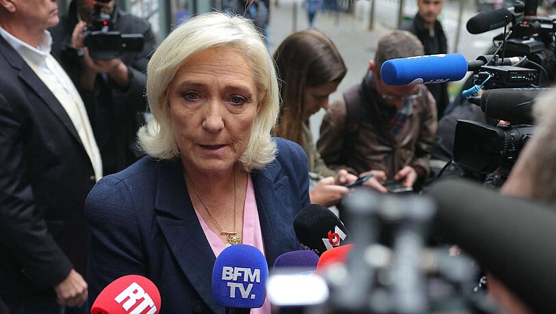 Die Fraktionsvorsitzende des Rassemblement National, Marine Le Pen.